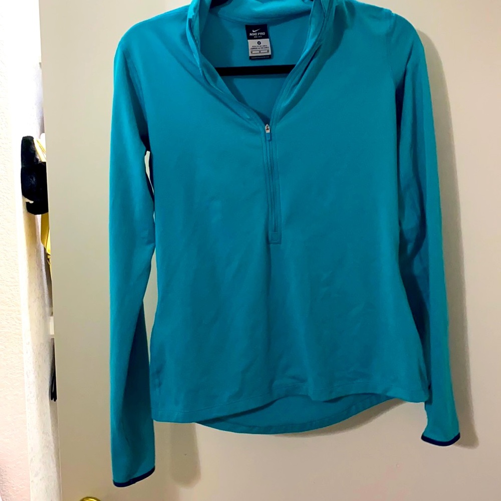 Nike teal workout jacket